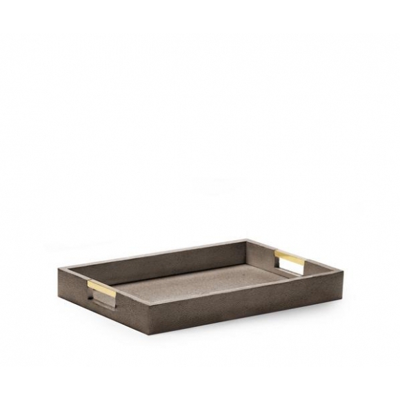 Поднос Chocolate Shagreen 23084526020 AERIN