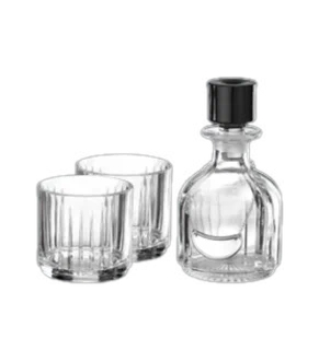 Набор из графина и двух бокалов  TRANSPARENT LIQUOR 9.12.1102 Greggio