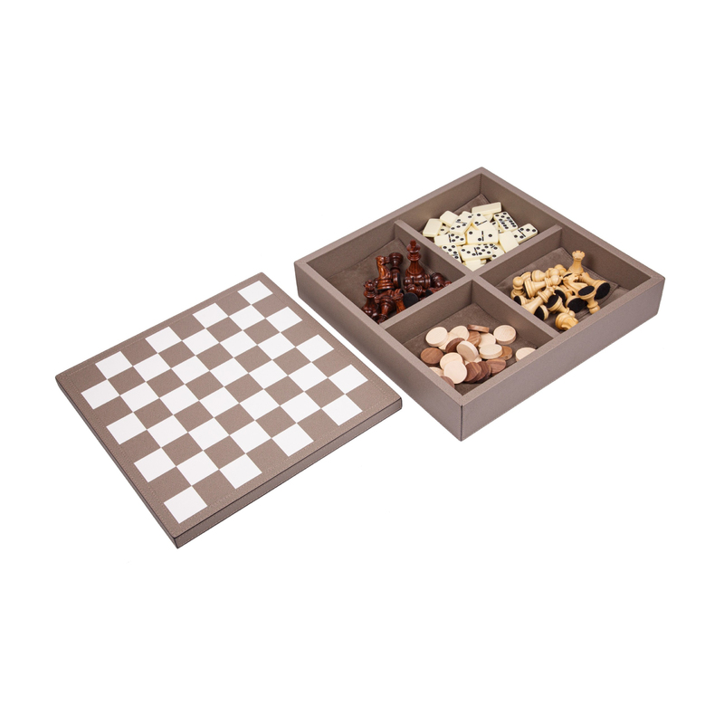Набор для игры в шахматы/шашки/домино TRIPLE GAME BOX  VG060G21ST21 GIOBAGNARA