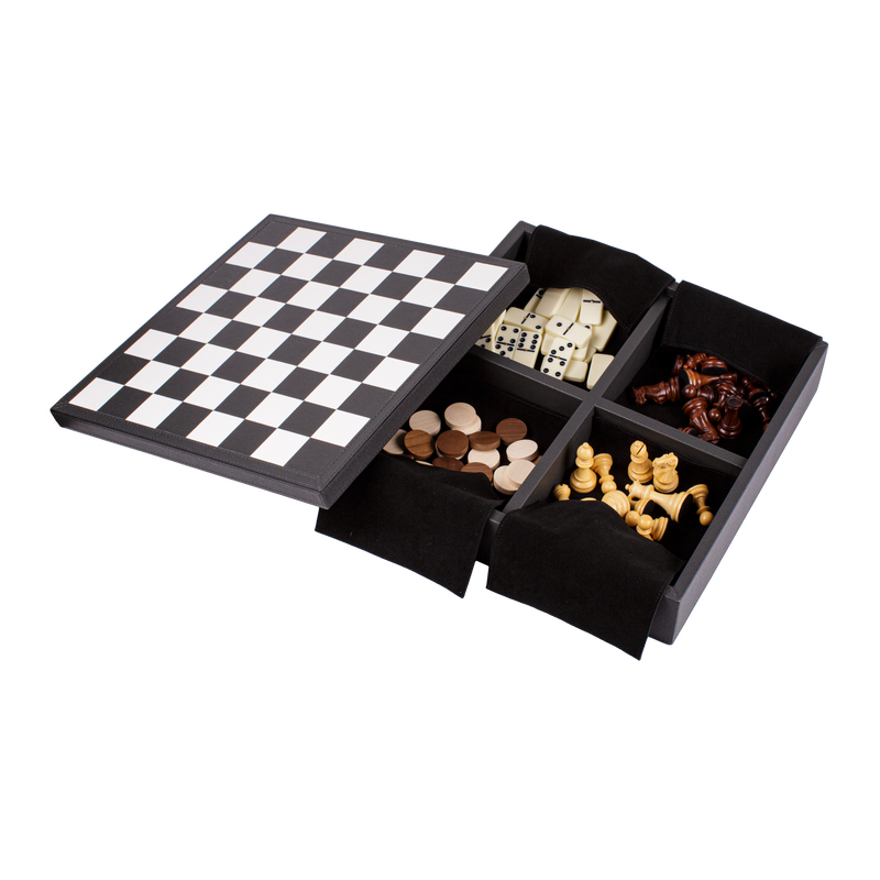 Набор для игры в шахматы/шашки/домино TRIPLE GAME BOX VG060G77ST77 GIOBAGNARA